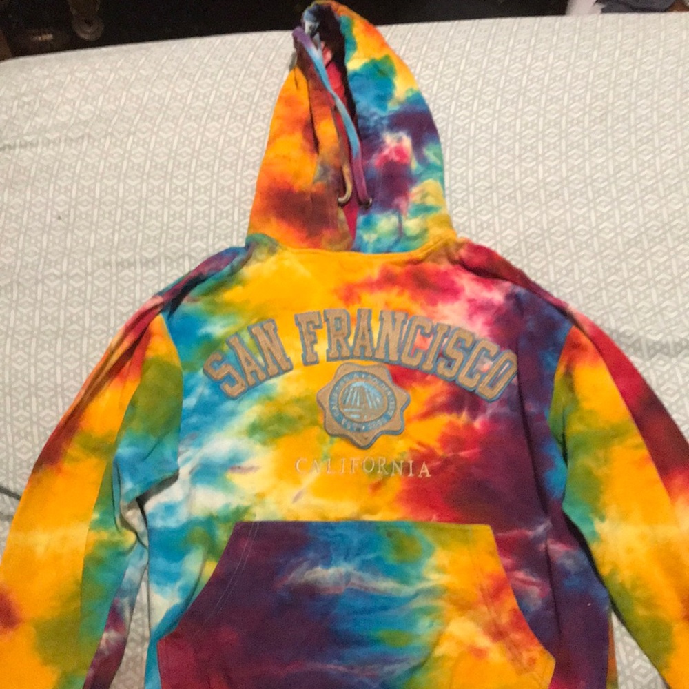 Tie dye San Francisco California hoodie